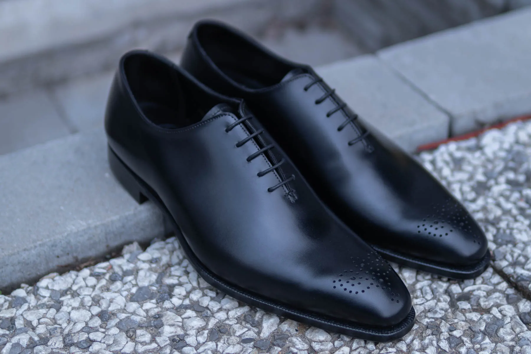Crockett & Jones Weymouth 2 Handgrade Wholecut Oxford In Black Calf