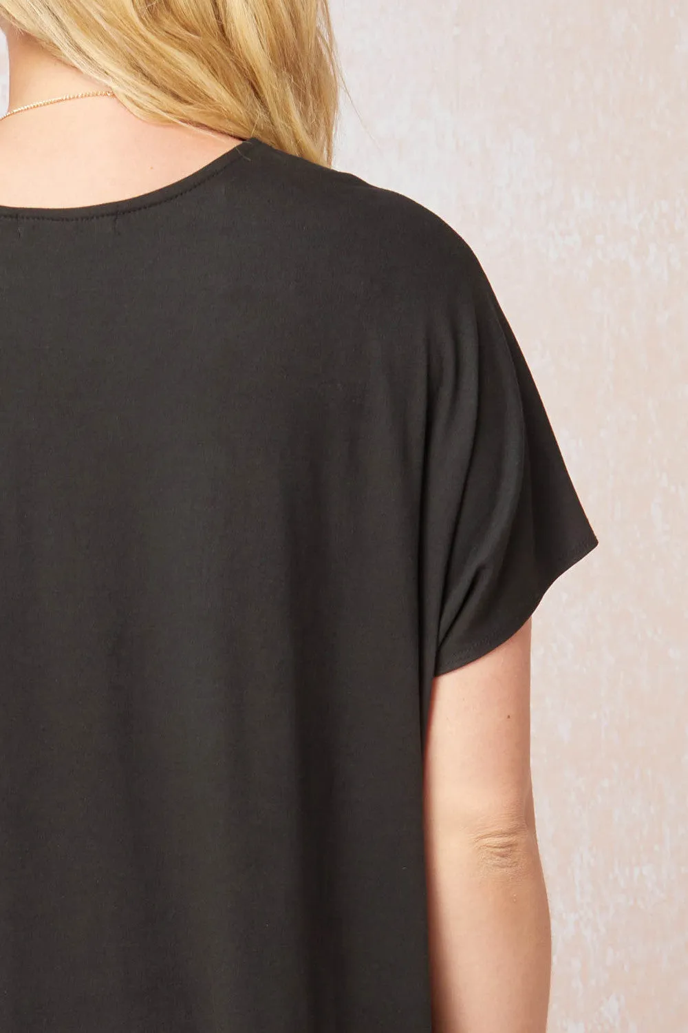Short Sleeve Placket Top